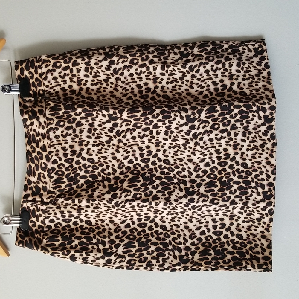 D.F.A. New York Animal Print Skirt